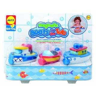 Alex Magnetic Boats In The Tub, 3 Boat Set, Ages 2+; no. ALE823W