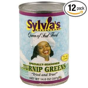 Sylvias Turnip Greens, 14.5 Ounces Grocery & Gourmet Food