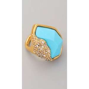  Alexis Bittar Gold and Turquoise Ring Jewelry