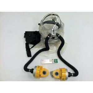 Upgraded Gas mask hood and double Blower System/W Original NBC Type 80 