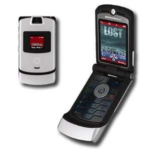  Motorola Razr V3m Silver Mock Dummy Display Replica Toy Cell Phone 
