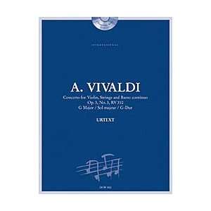  Vivaldi Concerto for Violin, Strings and Basso Continuo 