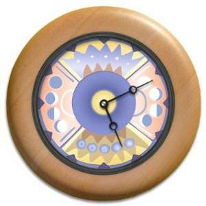  Moon Harvest   No Numbers Round Wood Wall Clock 