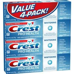  Crest Pro health Whitening Toothpaste, 6 Oz., 4 pk Health 