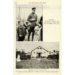 1917 Print World War I Belgium King Children Bayonet Weaponry Boys 